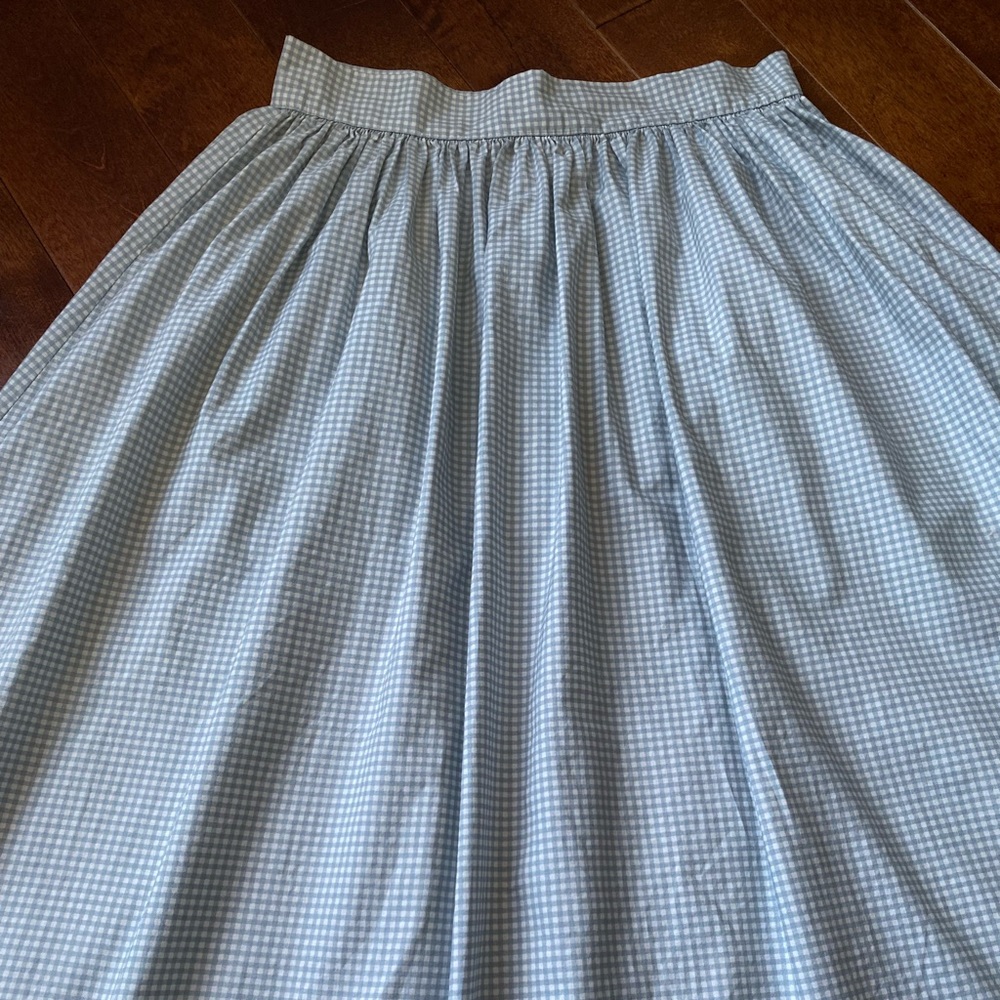 Laura Ashley Gingham Circle Skirt Sz S - Picture 4 of 8
